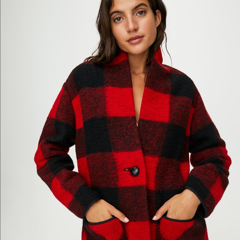Aritzia Wilfred Res Plaid Off-Duty Jacket xs